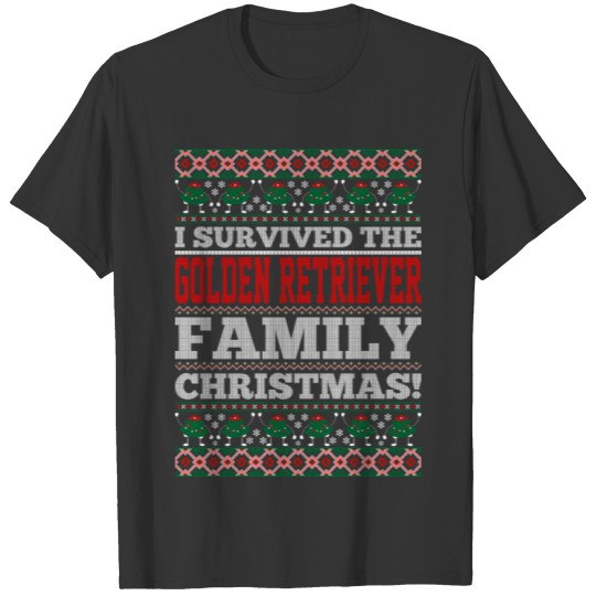 I Survived The Golden Retriever Dog Family Ugly Ch T-shirt