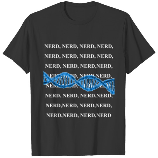 Nerd T-shirt with DNA strand T-shirt