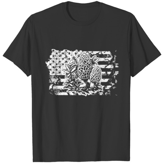 Mushroom Hunting Flag Shirt T-shirt