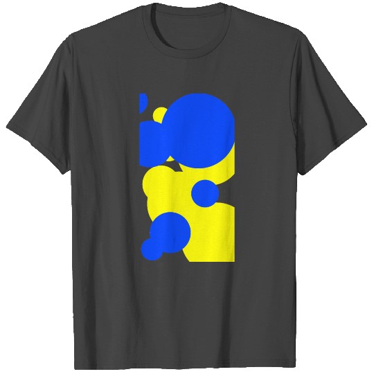 blue and yellow circles T Shirts
