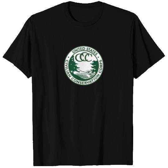 Civilian Conservation Corps T Shirts Vintage CCC 1940s America Gift T Shirts