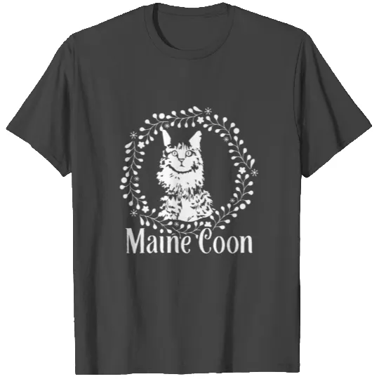 Maine Coon Cat Vintage T Shirts