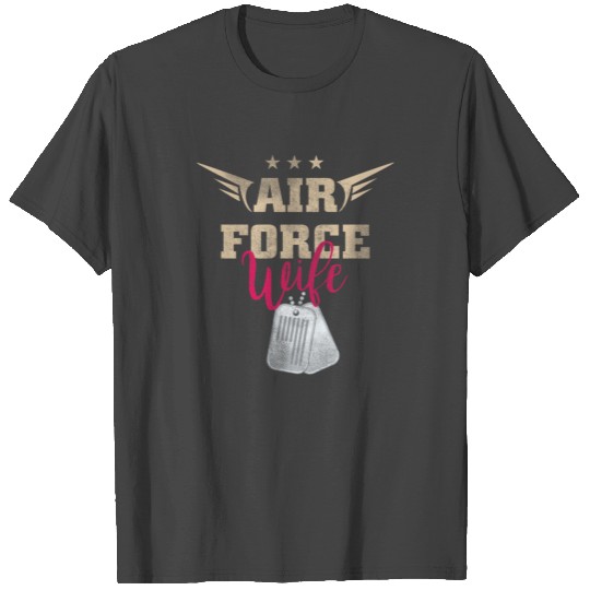 Proud Air Force Wife T Shirts US Military Family Gift T Shirts