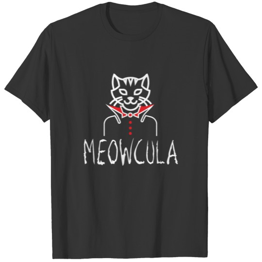 Funny Halloween Meowcula T-shirt