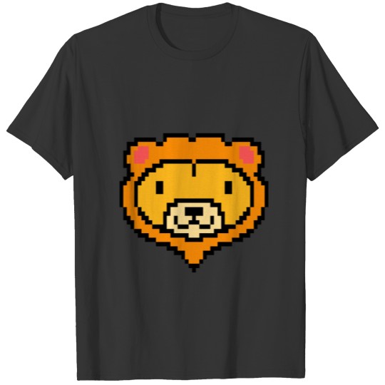 Pixel Lion Game Console Computer 16 Bit children T-shirt
