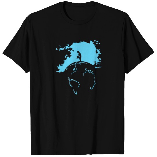 Water Planet Global warming world ocean banksy nat T Shirts