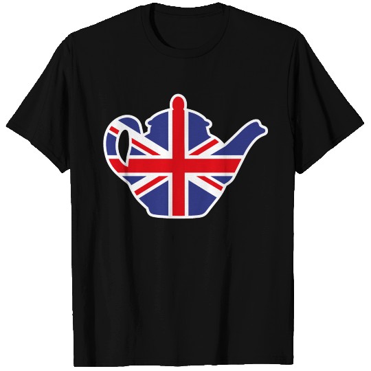 British United Kingdom teapot Union Jack T Shirts