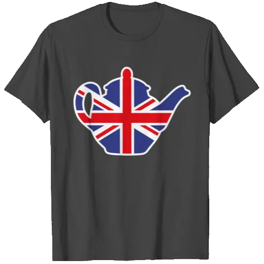 British United Kingdom teapot Union Jack T Shirts