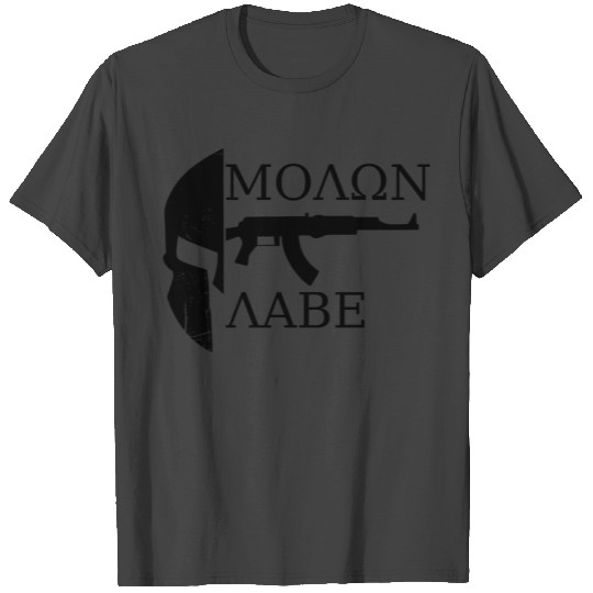 Sparta / molon labe with rifle T Shirts
