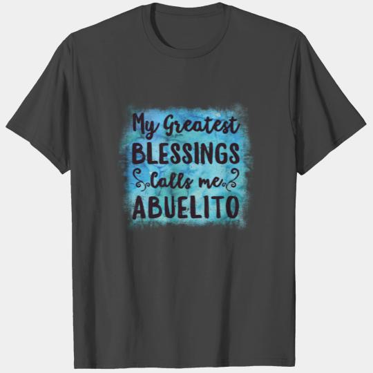 Blessed Abuelo Puerto Rico Grandpa Fathers Day T Shirts