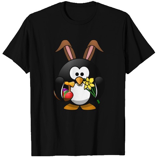 Easter Funny penguin in comic style. T Shirts