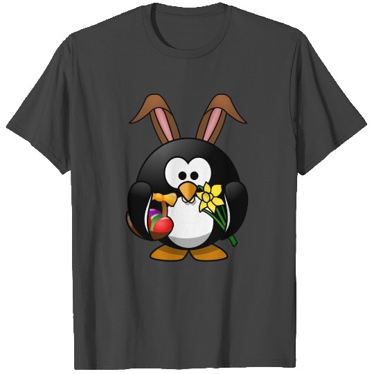 Easter Funny penguin in comic style. T Shirts
