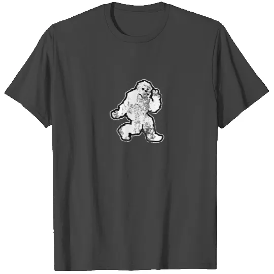 Funny Bigfoot doing Peace Sign Yeti Sasquatch T Shirts
