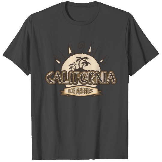 California Los Angeles Beach Summer T Shirts