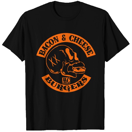 Bacon & Cheese Burger MC ©WhiteTigerLLC.com T Shirts