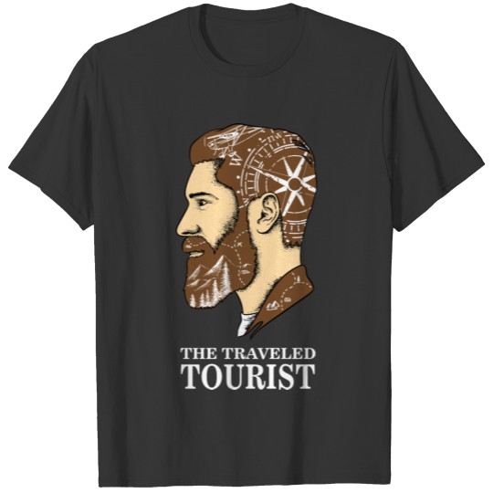 The traveled tourist T Shirts travel gift for men