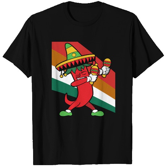 Dabbing Dab Dancing Cinco De Mayo Chili Pepper T Shirts