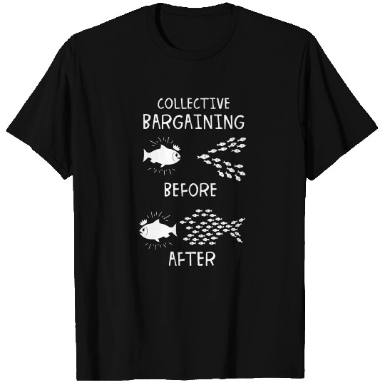 Collective Bargaining Pro Labor Union Worker Protest Dark T Shirts