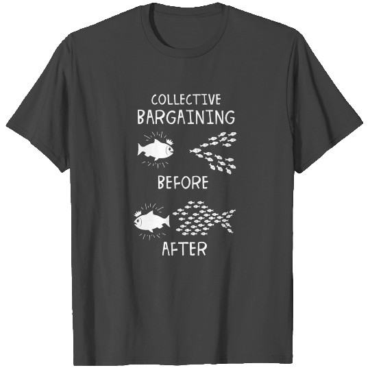 Collective Bargaining Pro Labor Union Worker Protest Dark T Shirts