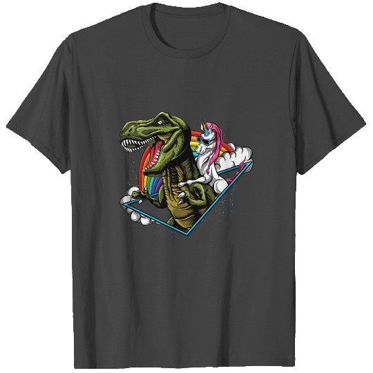 TREX UNICORN RAINBOW T Shirts
