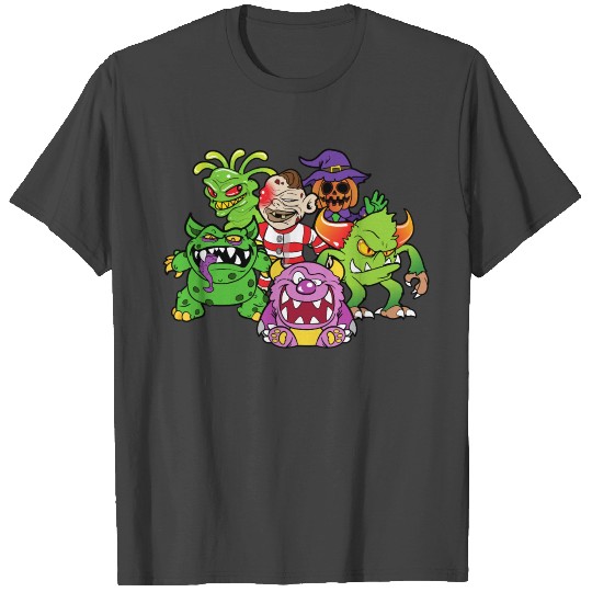 Halloween Monster Zombie Horror Skelett Skull Bone T Shirts