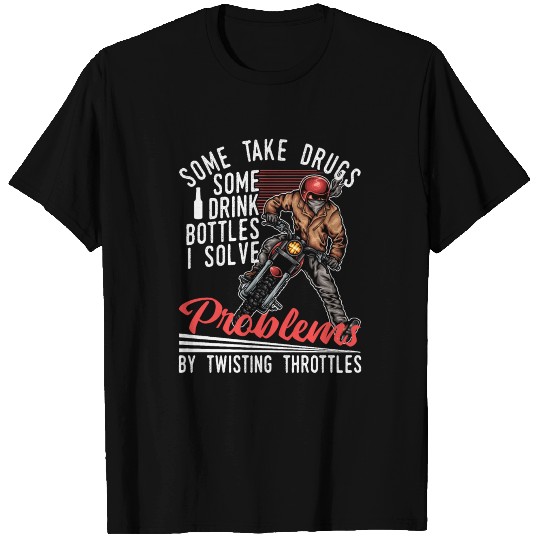 Motocross Dirt Bike Solve Problems T Shirts