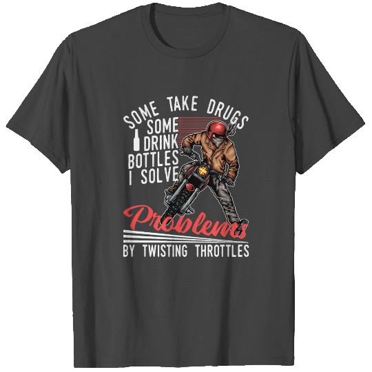 Motocross Dirt Bike Solve Problems T Shirts