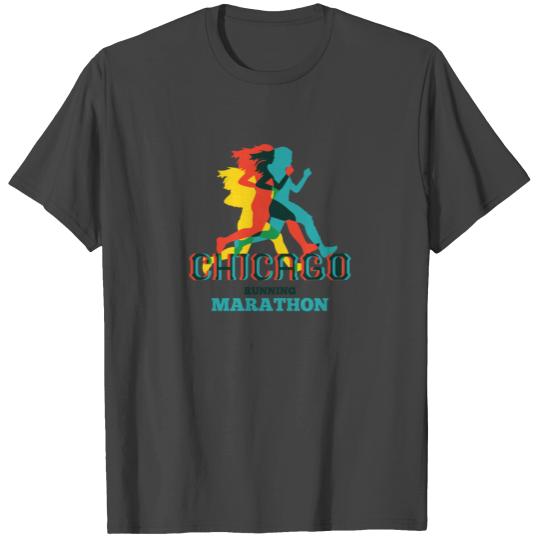 Chicago Marathon T Shirts Man Woman