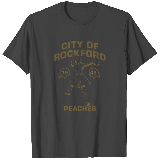 City of rockford peaches 1945 feminist baseball T Shirts