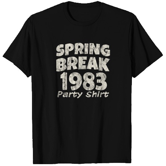 Spring Break Party T Shirts 1983 Vintage Disco Funk