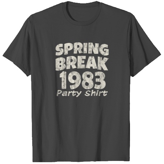 Spring Break Party T Shirts 1983 Vintage Disco Funk