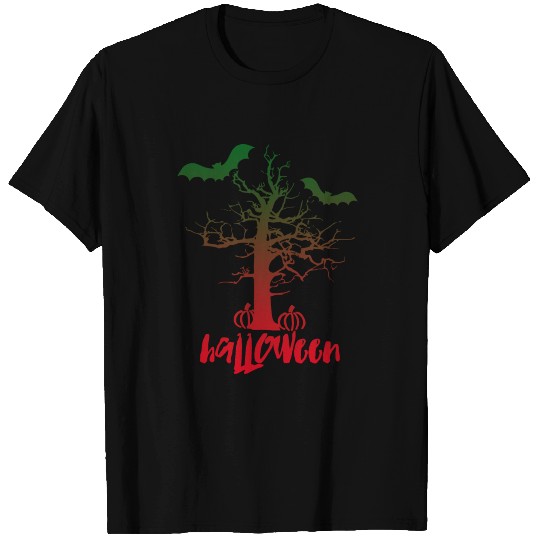 Dead Tree Bats Halloween Pumpkin Gift Giftidea T Shirts