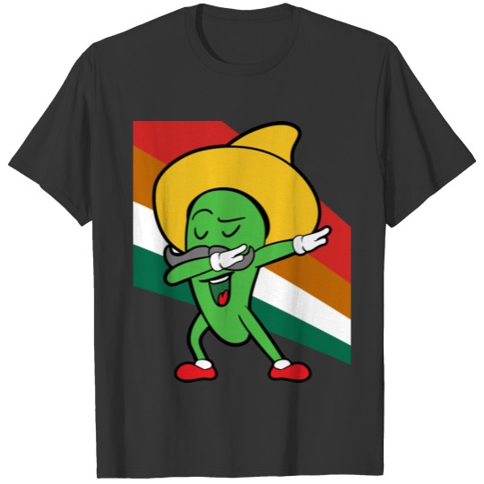 Dabbing Dab Cinco De Mayo Mexico Chili Pepper T Shirts