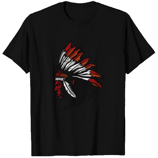 Native American indian men T Shirts