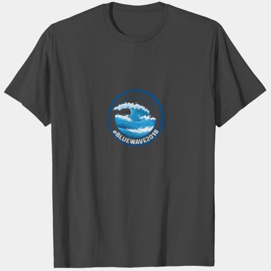 Cool Beach Blue Wave Surfer 2018 T Shirts