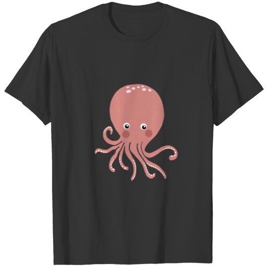 Octopus Pink -Dive T Shirts