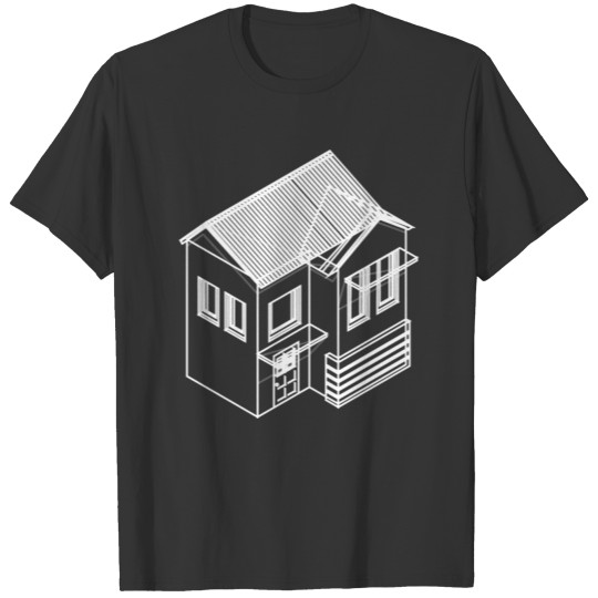 House Wireframe T Shirts