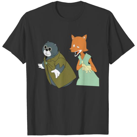 Fox and Mole with sunglasses T Shirts