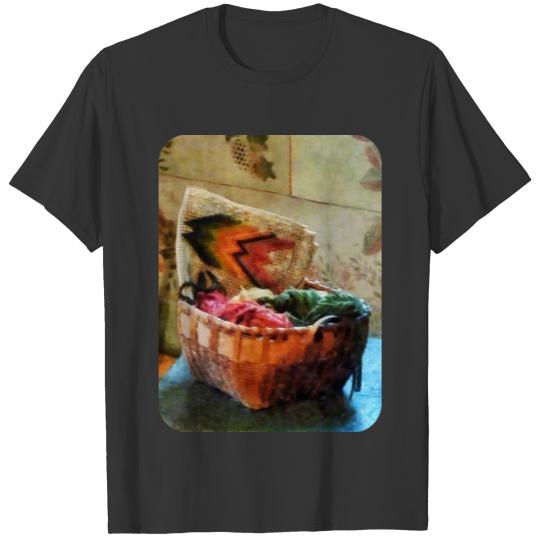 Basket of Yarn and Tapestry T Shirts