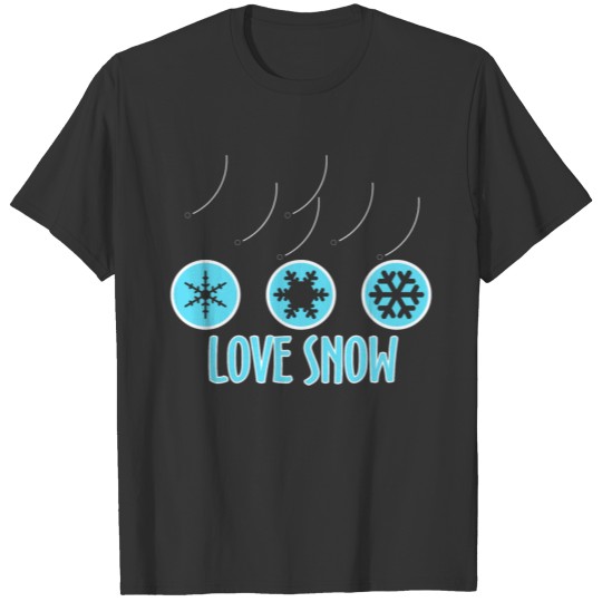 Snow Ski Winter Snowman Sledge Gift T-shirt