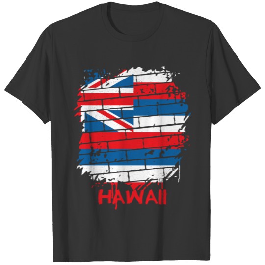 Graffiti Hawaii State Flag T Shirts