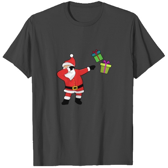 Dabbing Santa Claus Funny T Shirts Christmas
