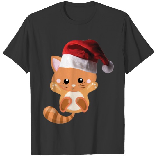 Christmas orange tabby Kitten T Shirts