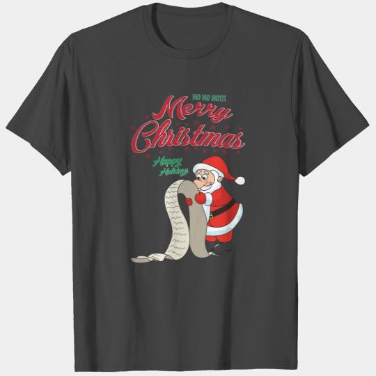Funny Santa Claus Xmas Merry Christmas Holidays T Shirts