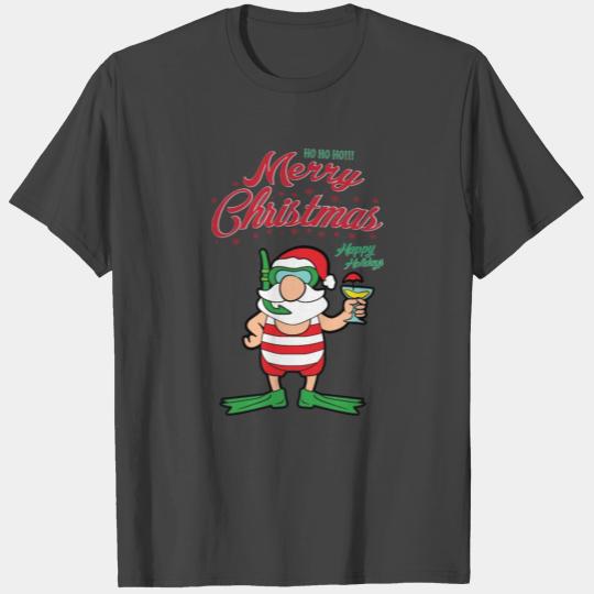 Funny Santa Claus Xmas Merry Christmas Holidays T Shirts