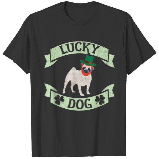 Dog St Patrick's Day Pug St Patty's Day T-shirt