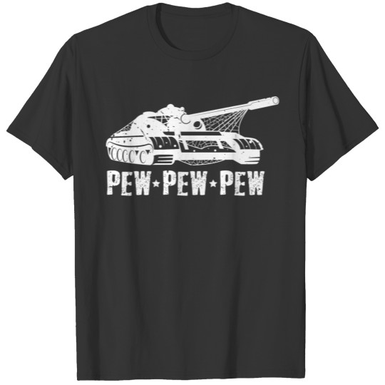 Funny War - Tank Pew-Pew-Pew Gun Battle - Bravery T Shirts