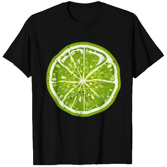 Funny Lemon Lime - Green Lime Slice - Peel Zest T Shirts