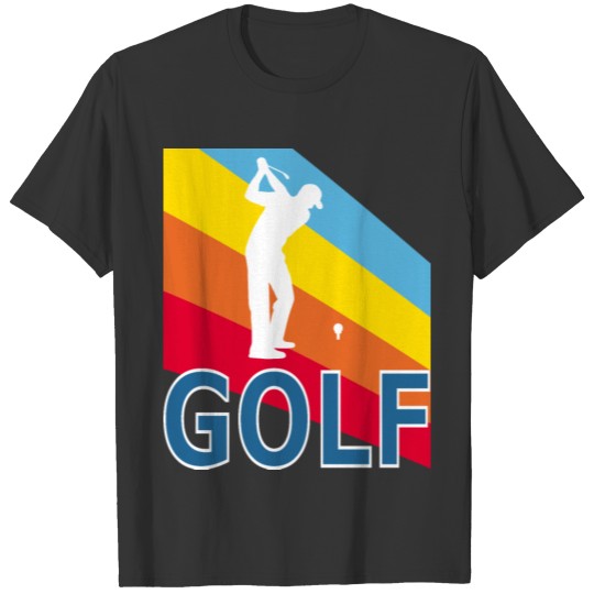 Retro Vintage Style Golf Player Sports Game T Shirts