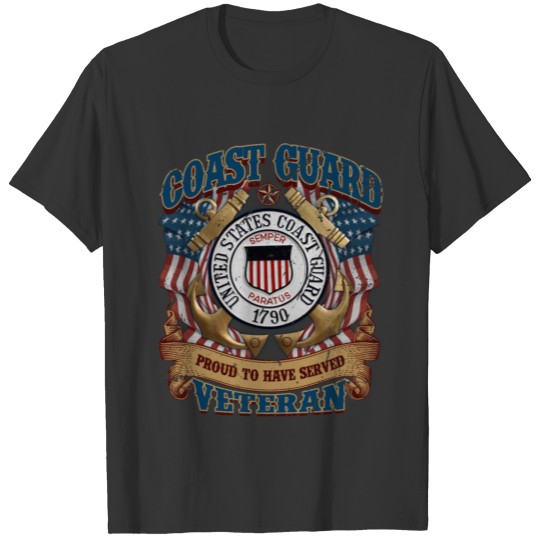 US COAST GUARD PROUD TO HAVE SERVED VETERAN T Shirts